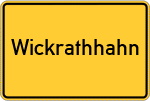 Place name sign Wickrathhahn
