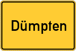Place name sign Dümpten