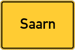 Place name sign Saarn