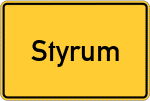 Place name sign Styrum