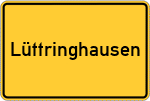 Place name sign Lüttringhausen