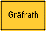 Place name sign Gräfrath
