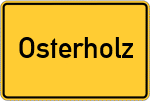 Place name sign Osterholz