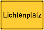 Place name sign Lichtenplatz