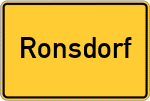 Place name sign Ronsdorf