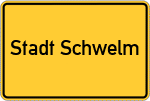 Place name sign Stadt Schwelm