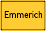 Place name sign Emmerich