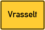 Place name sign Vrasselt