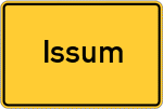 Place name sign Issum