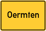 Place name sign Oermten