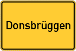 Place name sign Donsbrüggen