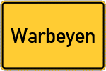 Place name sign Warbeyen