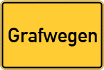 Place name sign Grafwegen, Niederrhein
