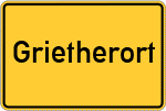 Place name sign Grietherort