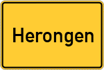 Place name sign Herongen