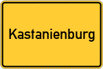 Place name sign Kastanienburg