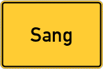 Place name sign Sang