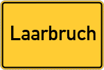 Place name sign Laarbruch