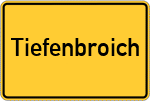 Place name sign Tiefenbroich