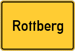 Place name sign Rottberg