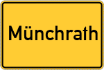 Place name sign Münchrath, Erft
