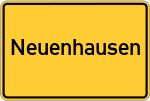 Place name sign Neuenhausen