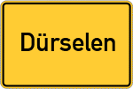 Place name sign Dürselen