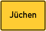 Place name sign Jüchen