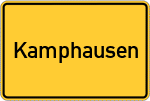 Place name sign Kamphausen