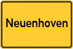Place name sign Neuenhoven