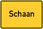 Place name sign Schaan