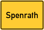 Place name sign Spenrath