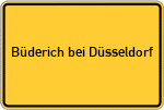 Place name sign Büderich bei Düsseldorf