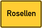 Place name sign Rosellen
