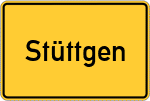 Place name sign Stüttgen