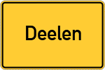 Place name sign Deelen