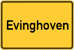 Place name sign Evinghoven