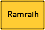 Place name sign Ramrath