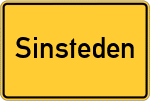 Place name sign Sinsteden