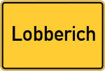 Place name sign Lobberich