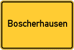 Place name sign Boscherhausen