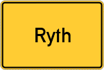 Place name sign Ryth