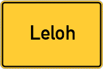 Place name sign Leloh