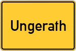 Place name sign Ungerath