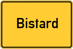 Place name sign Bistard