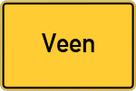 Place name sign Veen, Rheinland