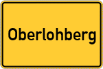Place name sign Oberlohberg
