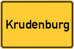 Place name sign Krudenburg