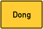 Place name sign Dong