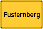 Place name sign Fusternberg